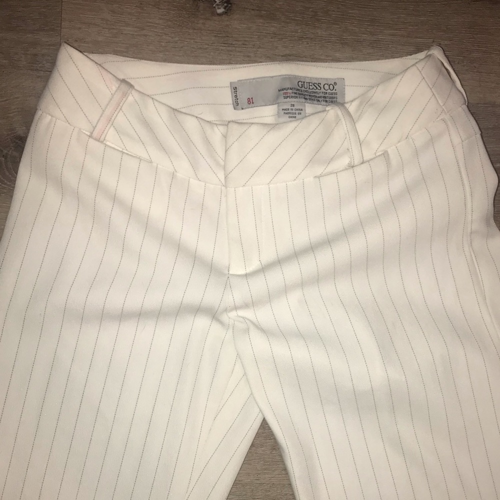 Guess pinstripe pants